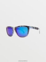 Z0ZR08537 Skulls/Blue Mirror Unisex Plasm Sunglasses Volcom Outdoor - Image 3