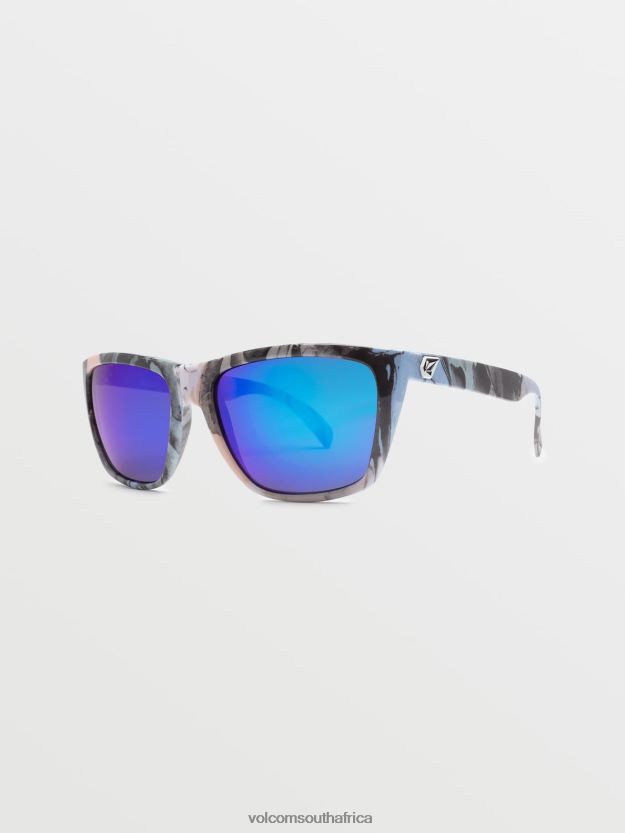 Z0ZR08537 Skulls/Blue Mirror Unisex Plasm Sunglasses Volcom Outdoor - Image 3