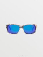 Z0ZR08538 Skulls/Blue Mirror Unisex Stoneage Sunglasses Volcom Outdoor