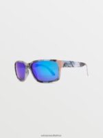 Z0ZR08538 Skulls/Blue Mirror Unisex Stoneage Sunglasses Volcom Outdoor - Image 3