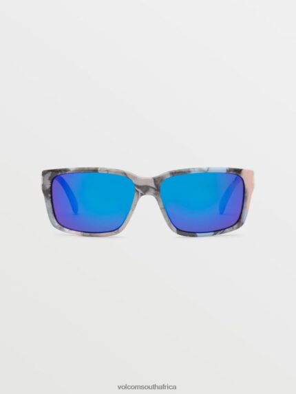 Z0ZR08538 Skulls/Blue Mirror Unisex Stoneage Sunglasses Volcom Outdoor