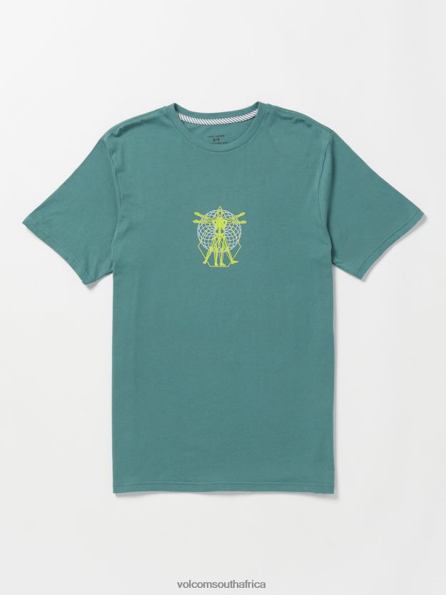 Z0ZR0853 Service Blue Men Utopic Short Sleeve Tee Volcom Clothing - Image 1