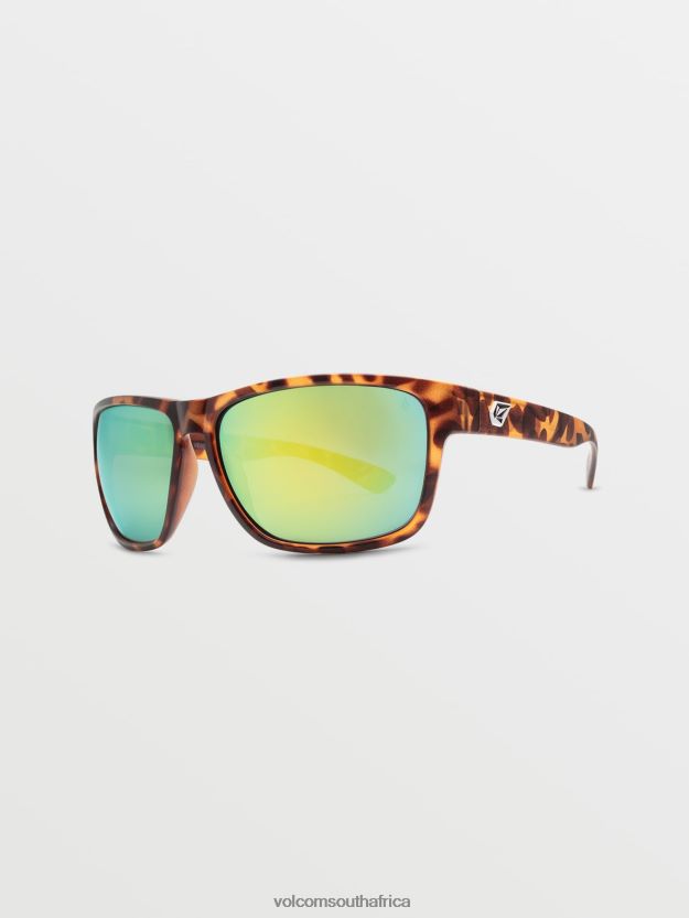 Z0ZR08540 Matte Tort/Green Polar Unisex Baloney Sunglasses Volcom Outdoor - Image 3