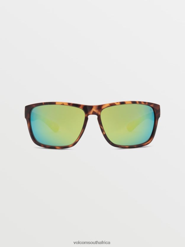 Z0ZR08540 Matte Tort/Green Polar Unisex Baloney Sunglasses Volcom Outdoor - Image 1