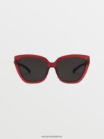 Z0ZR08541 Matte Trans Pomegranate/Gray Unisex Milli Sunglasses Volcom Outdoor