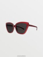 Z0ZR08541 Matte Trans Pomegranate/Gray Unisex Milli Sunglasses Volcom Outdoor - Image 3