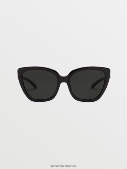 Z0ZR08543 Gloss Black/Gray Polar Unisex Milli Sunglasses Volcom Outdoor