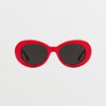 Z0ZR08546 Gloss Red/Gray Unisex Stoned Sunglasses Volcom Outdoor