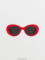 Z0ZR08546 Gloss Red/Gray Unisex Stoned Sunglasses Volcom Outdoor