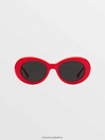 Z0ZR08546 Gloss Red/Gray Unisex Stoned Sunglasses Volcom Outdoor
