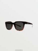 Z0ZR08549 Gloss Darkside/Gray Polar Unisex Morph Sunglasses Volcom Outdoor