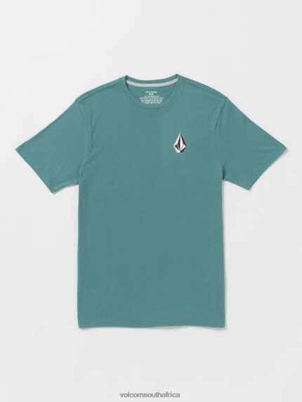 Z0ZR0854 Service Blue Men Iconic Stone Short Sleeve Tee Volcom Clothing