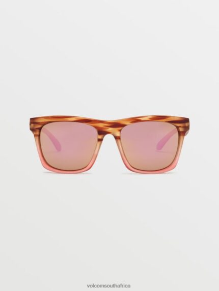 Z0ZR08554 Matte Punk Tort/Bronze Champagne Chrome Unisex Jewel Sunglasses Volcom Outdoor