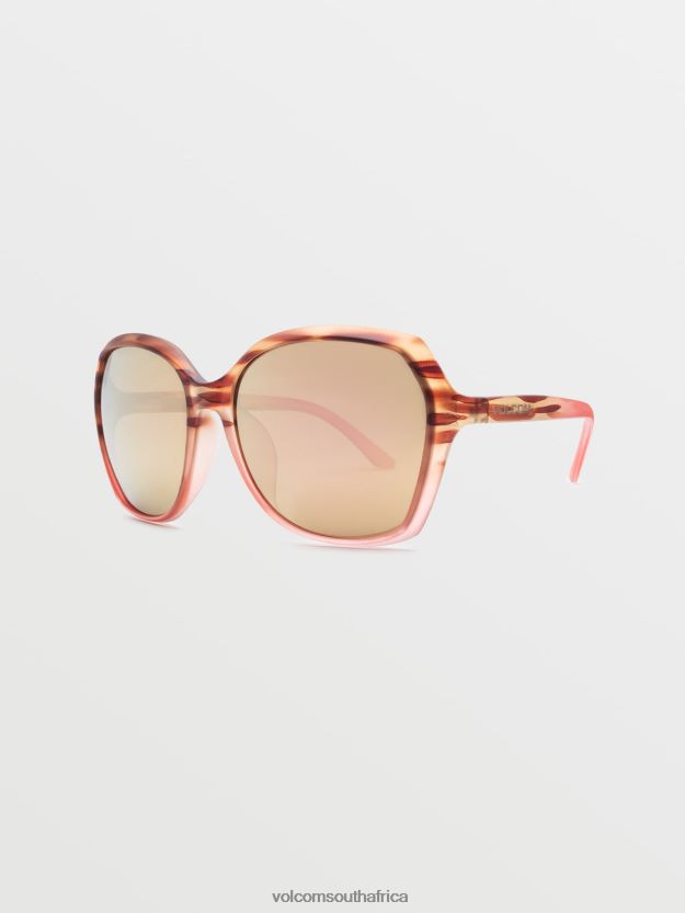 Z0ZR08555 Matte Punk Tort/Bronze Champagne Chrome Unisex Psychic Sunglasses Volcom Outdoor - Image 3