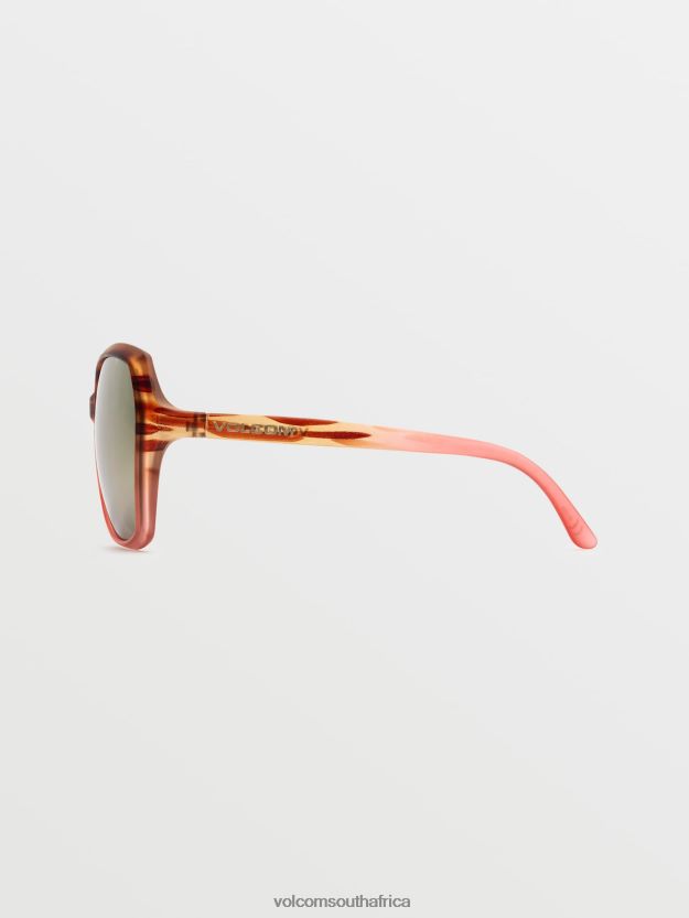 Z0ZR08555 Matte Punk Tort/Bronze Champagne Chrome Unisex Psychic Sunglasses Volcom Outdoor - Image 6