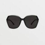 Z0ZR08557 Gloss Black/Gray Unisex Psychic Sunglasses Volcom Outdoor