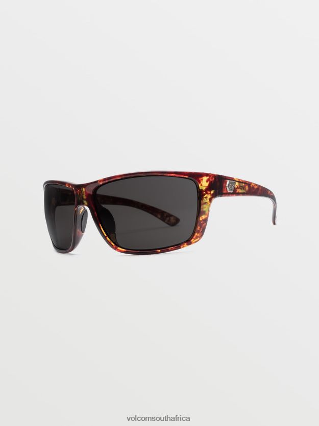 Z0ZR08559 Gloss Sea Grass Tort/Gray Unisex Roll Sunglasses Volcom Outdoor - Image 2