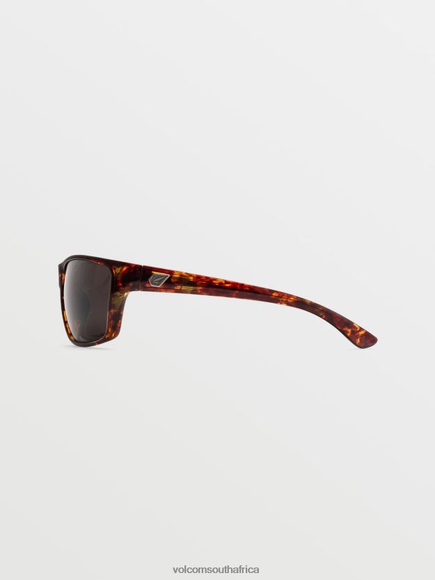 Z0ZR08559 Gloss Sea Grass Tort/Gray Unisex Roll Sunglasses Volcom Outdoor - Image 7