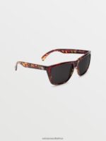 Z0ZR08561 Gloss Sea Grass Tort/Gray Unisex Plasm Sunglasses Volcom Outdoor - Image 6