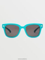 Z0ZR08572 Gloss Aqua/Gray Unisex Freestyle Sunglasses Volcom Outdoor - Image 3