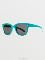 Z0ZR08572 Gloss Aqua/Gray Unisex Freestyle Sunglasses Volcom Outdoor - Image 5