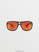 Z0ZR08577 Matte Black/Heat Mirror Unisex Stoke Sunglasses Volcom Outdoor