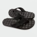 Z0ZR08579 Black Destructo Men Recliner Sandals Volcom Footwear
