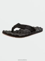 Z0ZR08579 Black Destructo Men Recliner Sandals Volcom Footwear - Image 5