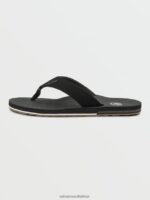 Z0ZR08580 Black Men Victor Sandals Volcom Footwear - Image 2