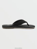 Z0ZR08580 Black Men Victor Sandals Volcom Footwear - Image 6