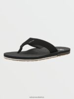Z0ZR08580 Black Men Victor Sandals Volcom Footwear - Image 10
