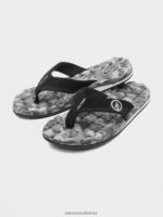 Z0ZR08581 Grey Combo Men Recliner Sandals Volcom Footwear