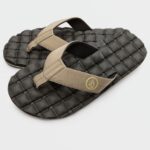 Z0ZR08582 Khaki Men Recliner Sandals Volcom Footwear