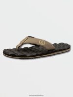 Z0ZR08582 Khaki Men Recliner Sandals Volcom Footwear - Image 6