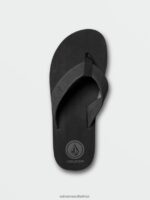 Z0ZR08588 Black Destructo Men Daycation Sandals Volcom Footwear - Image 4