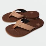 Z0ZR08589 Brown Khaki Men Victor Sandals Volcom Footwear