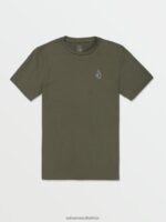 Z0ZR0858 Military Men Stone Tech Short Sleeve Tee Volcom Clothing - Image 3