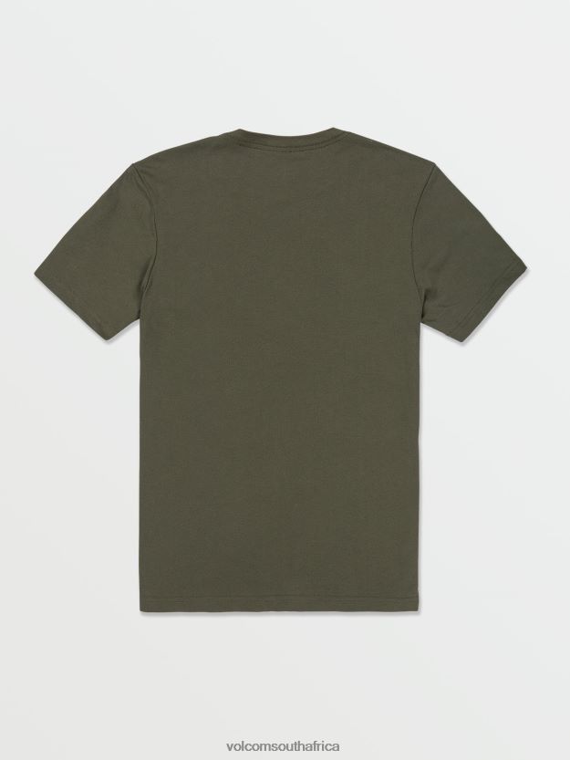 Z0ZR0858 Military Men Stone Tech Short Sleeve Tee Volcom Clothing - Image 4