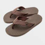 Z0ZR08592 Brown Men Eco Recliner 2 Sandals Volcom Footwear
