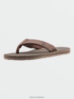 Z0ZR08592 Brown Men Eco Recliner 2 Sandals Volcom Footwear - Image 3