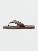 Z0ZR08592 Brown Men Eco Recliner 2 Sandals Volcom Footwear - Image 6