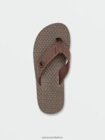 Z0ZR08592 Brown Men Eco Recliner 2 Sandals Volcom Footwear - Image 10
