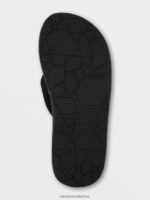 Z0ZR08593 Black Grey Men Eco Recliner 2 Sandals Volcom Footwear - Image 2
