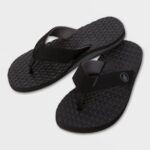 Z0ZR08593 Black Grey Men Eco Recliner 2 Sandals Volcom Footwear