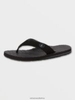 Z0ZR08593 Black Grey Men Eco Recliner 2 Sandals Volcom Footwear - Image 5