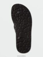 Z0ZR08594 Black Men Eco Concourse Sandals Volcom Footwear - Image 2