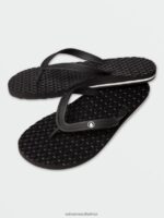 Z0ZR08594 Black Men Eco Concourse Sandals Volcom Footwear