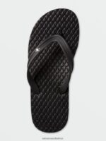 Z0ZR08594 Black Men Eco Concourse Sandals Volcom Footwear - Image 7