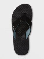 Z0ZR08595 Grey Blue Men Eco Recliner 2 Sandals Volcom Footwear - Image 6