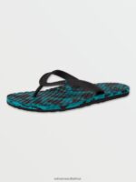 Z0ZR08596 Spruce Green Men Eco Concourse Sandals Volcom Footwear - Image 2